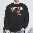 Us Citizen Proud America State Flag Land Map Maryland Sweatshirt Gifts for Old Men
