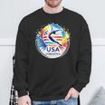 Usa 2024 Games United States Gymnastics America 2024 Usa Sweatshirt Gifts for Old Men