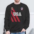 Usa America Soccer Jersey Red Blue Football Ball Travel Sweatshirt Gifts for Old Men