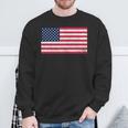 Usa Flag 4Th Of July American Red White Blue Star Vintage Sweatshirt Gifts for Old Men