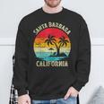 Vacaciones Familiaresintage Retro California Santa Barbara Beach Camisa de entrenamiento Regalos para ancianos