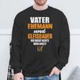 Vater Ehemann Und Gleisbauer Gleisbau Eisenbahn Eisenbahner Sweatshirt Geschenke für alte Männer