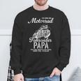 Vateratertag Geschenk Biker Papa Motorrad Spruch Kapuzenjacke Sweatshirt Geschenke für alte Männer