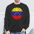 Venezuela Soccer Ball Flag Jersey Futbol Venezuela Football Sweatshirt Gifts for Old Men