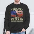 Veteran For Fathers Day I'm A Dad Papa Veteran Sweatshirt Gifts for Old Men