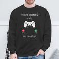 Video Games Are Calling And I Must Go Gaming Gamer Sweatshirt Gifts for Old Men