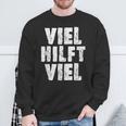 Viel Hilftiel Old-School Bodybuilder Saying Sweatshirt Geschenke für alte Männer