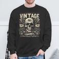 Vintage 1961 Geboren 1961 Geburtstag Totenkopf Biker Motorrad Sweatshirt Geschenke für alte Männer