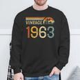 Vintage 1963 Birthday Retro Sweatshirt Gifts for Old Men