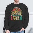 Vintage 40Th Birthday April 1984 40 Year Old Women Sweatshirt Gifts for Old Men