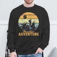 Vintage Adventure Awaits Explore The Mountains Camping Sweatshirt Gifts for Old Men