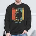 Vintage America Total Solar Eclipse 040824 Texas 2024 Sweatshirt Gifts for Old Men