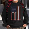 Vintage American Flag Diesel Engine Muscle Car Mechanic Sweatshirt Gifts for Old Men