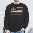 Vintage American Flag Proud Navy Cousin Veteran Day Sweatshirt Gifts for Old Men