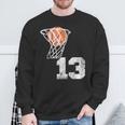 Vintage Basketball Jersey Number 13 Player Number Sweatshirt Gifts for Old Men