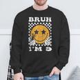 Vintage Bruh I'm 9 It's My 9Th Birthday 9 Year Old Birthday Sweatshirt Gifts for Old Men