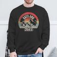 Vintage Cats And Tats Cat Tattoo Lover Cats & Tats Sweatshirt Gifts for Old Men