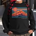 Vintage Colorado Mountain Landscape And Flag Graphic Sweatshirt Gifts for Old Men