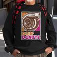 Vintage Doin' Donuts Car Enthusiast Sweatshirt Gifts for Old Men