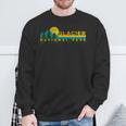 Vintage Glacier Bay National Park Mountain Sunset Treeline Sweatshirt Gifts for Old Men