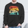 Vintage Guitarist Retro Musician Pick Sweatshirt Gifts for Old Men