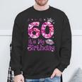 Vintage Happy 60 It's My Birthday Crown Lips 60Th Birthday Sweatshirt Gifts for Old Men
