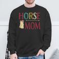 Vintage Horse Graphic Equestrian Mom Cute Horse Riding Sweatshirt Gifts for Old Men