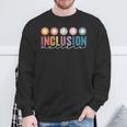 Vintage Inclusion Matters Special Education Neurodiversity Sweatshirt Gifts for Old Men