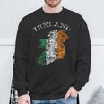 Vintage Ireland Irish Flag Sweatshirt Geschenke für alte Männer