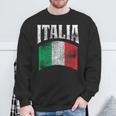 Vintage Italia Flag Italy Flag Proud Italian Pride er Sweatshirt Gifts for Old Men