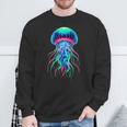 Vintage Jellyfish Scuba Diving Jellyfish Beach Jelly Fish Sweatshirt Gifts for Old Men