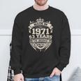 Vintage Made In 1971 53 Years Of Being Awesome Birthday Men Sweatshirt Gifts for Old Men