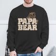 Vintage Papa Bär Familieatertag Papa Sweatshirt Geschenke für alte Männer