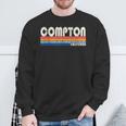 Vintage Retro 70S 80S Style Hometown Of Compton Ca Sweatshirt Gifts for Old Men