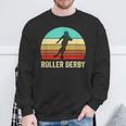 Vintage Retro Style Sunset Roller Derby Sweatshirt Gifts for Old Men