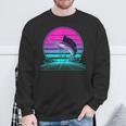 Vintage Retro Sunset Marlin Sweatshirt Geschenke für alte Männer