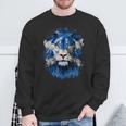 Vintage Scotland Flag Lion Face Scottish Scotland Flag Camisa de entrenamiento Regalos para ancianos