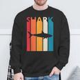 Vintage Shark Retro For Animal Lover Shark Sweatshirt Gifts for Old Men