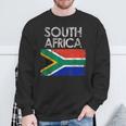 Vintage South Africa African Flag Pride Sweatshirt Gifts for Old Men