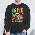 Vintage Testing Abcd Rock The Test Day Teachers Students Sweatshirt Gifts for Old Men