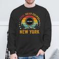 Vintage Total Solar Eclipse 2024 Totality 040824 New York Sweatshirt Gifts for Old Men