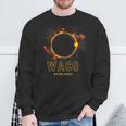 Waco Texas Total Solar Eclipse 2024 April 8Th Souvenir Sweatshirt Gifts for Old Men