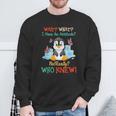 Wait What I Have An Attitude No Really Who Knew Fun Penguin Sweatshirt Gifts for Old Men