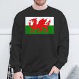 Wales Cymru 2021 Flag Love Soccer Football Fans Or Support Sweatshirt Gifts for Old Men
