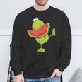 Watermelon Frog I Summer Fruits I Fun Sweatshirt Geschenke für alte Männer