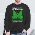 I Wear Green For My Husband Kidney Disease Awareness Day Sweatshirt Gifts for Old Men