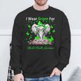 I Wear Green For Mental Health Awareness Elephant Sweatshirt Gifts for Old Men