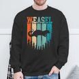Weasel Retro Vintage Sweatshirt Gifts for Old Men