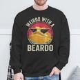 Weirdo With A Beardo Bearded Dragon Owner Lizard Lover Sweatshirt Gifts for Old Men