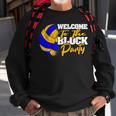 Welcome To The Block Party Volleyball Sweatshirt Gifts for Old Men